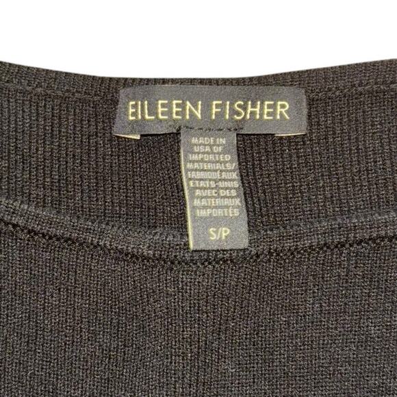 Eileen Fisher Black White Color Block Tunic Mini Dress Shirt Womens S Minimalist - Picture 7 of 9